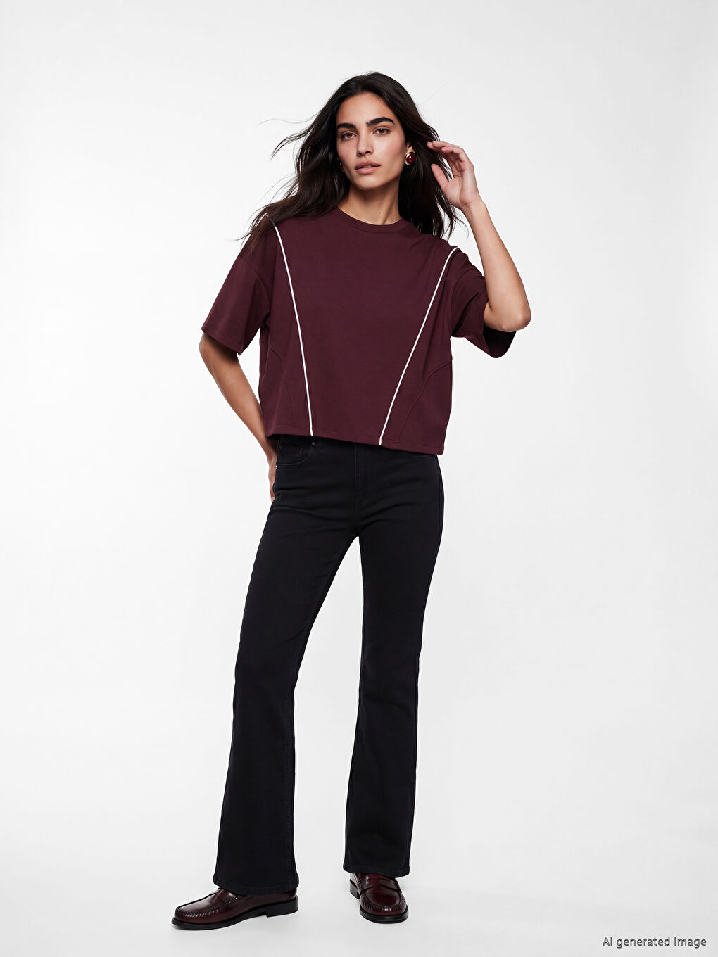Crew Neck Women's T-Shirt-1
