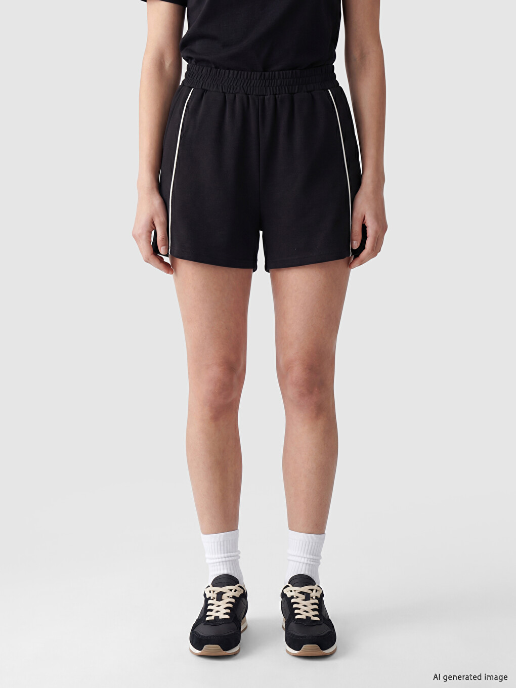 Side Striped Women's Shorts-1