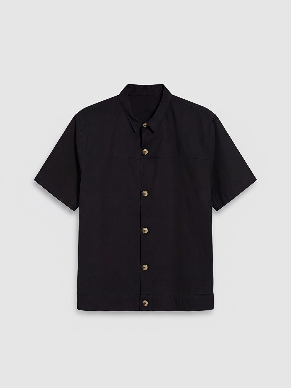 Siyah Regular Fit Erkek Gömlek