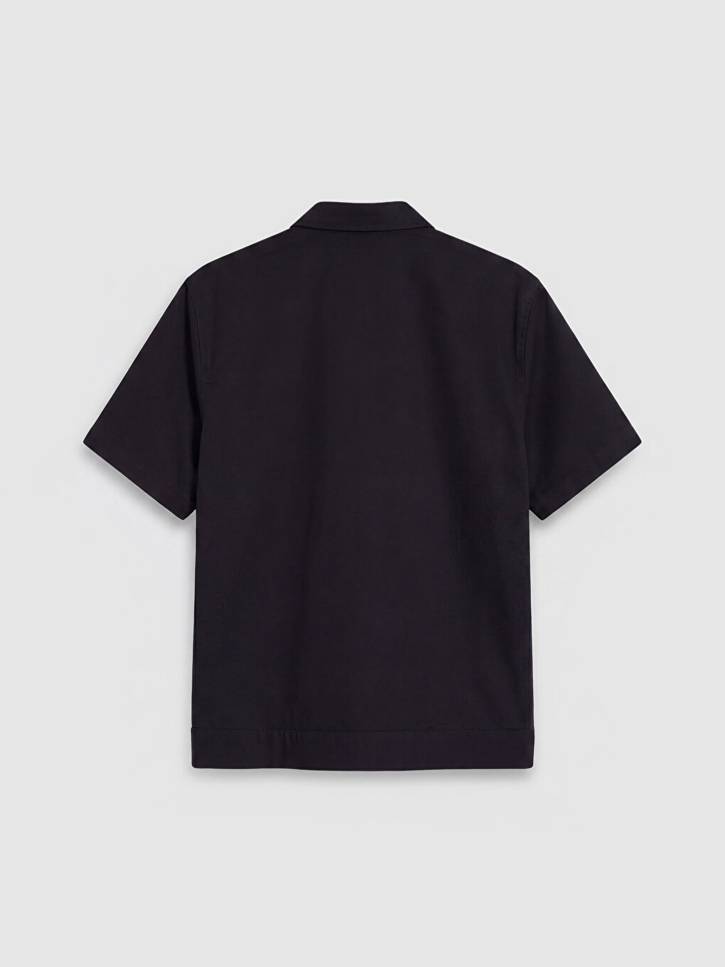 Siyah Regular Fit Erkek Gömlek-1