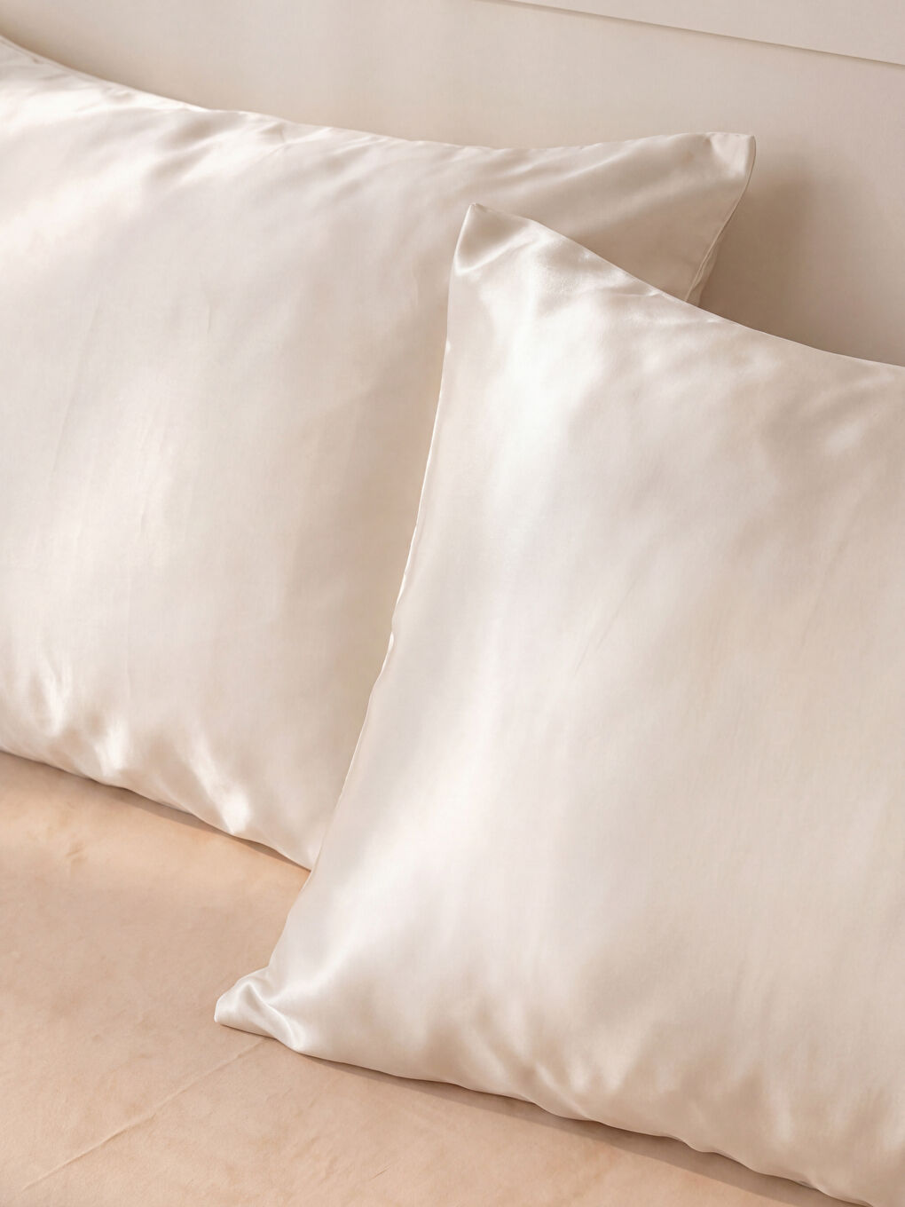Beyaz Basic İpek Yastık Kılıfı 50x70 cm-1
