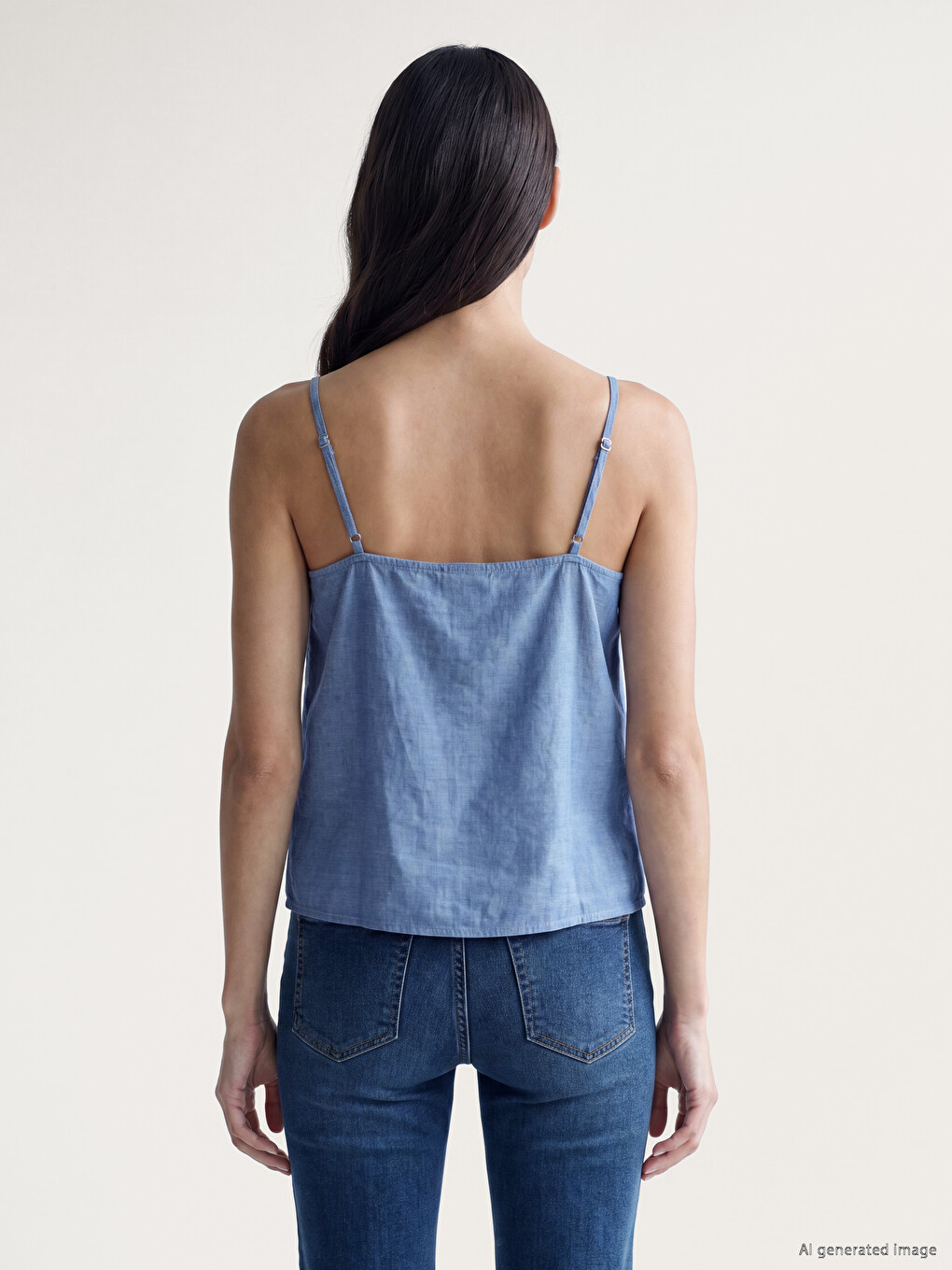 V Neck Strappy Blouse-3