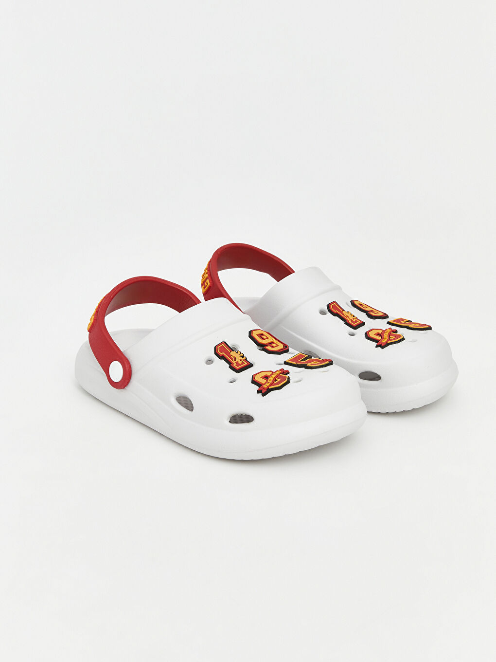 Ekru Galatasaray Baskılı Erkek Çocuk Sandalet