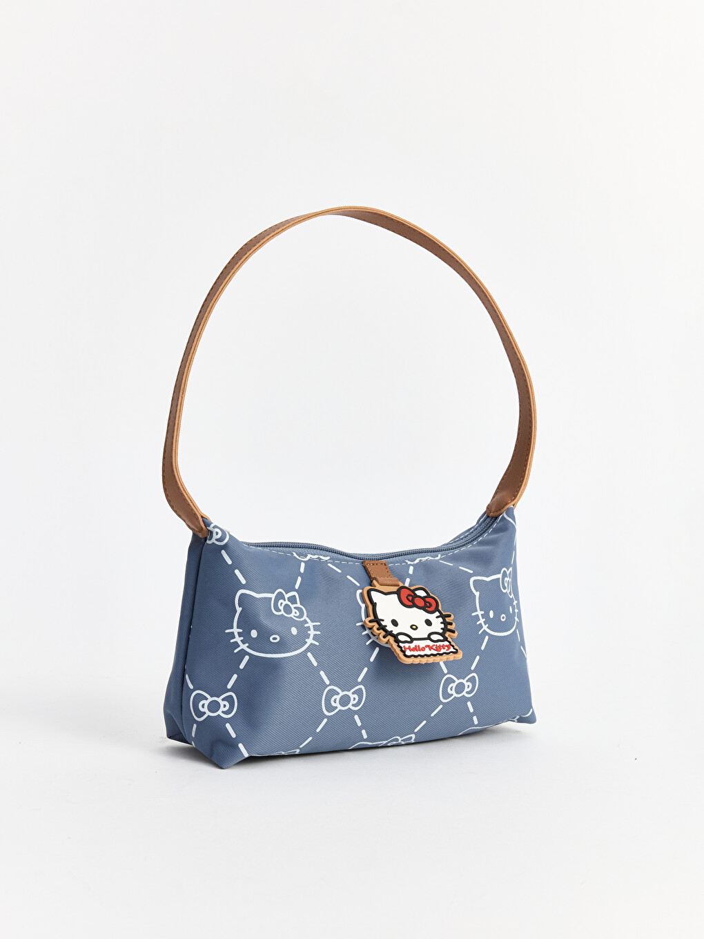 Mavi Hello Kitty Baskılı Kız Çocuk Kol Çantası-1