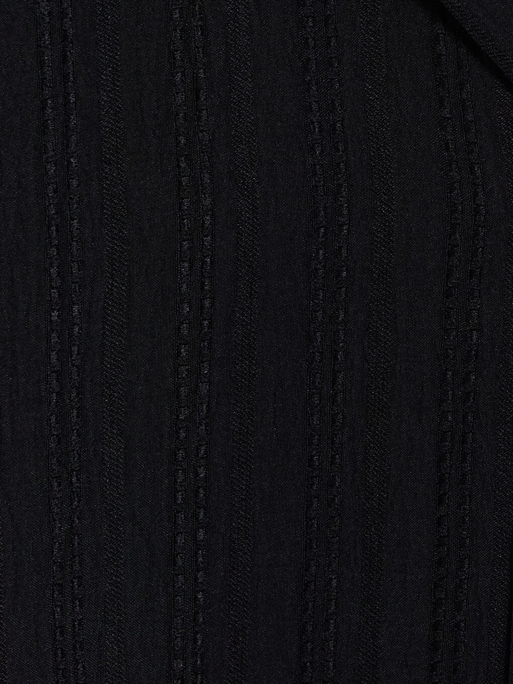 Siyah Regular Fit Çizgili Erkek Gömlek-2