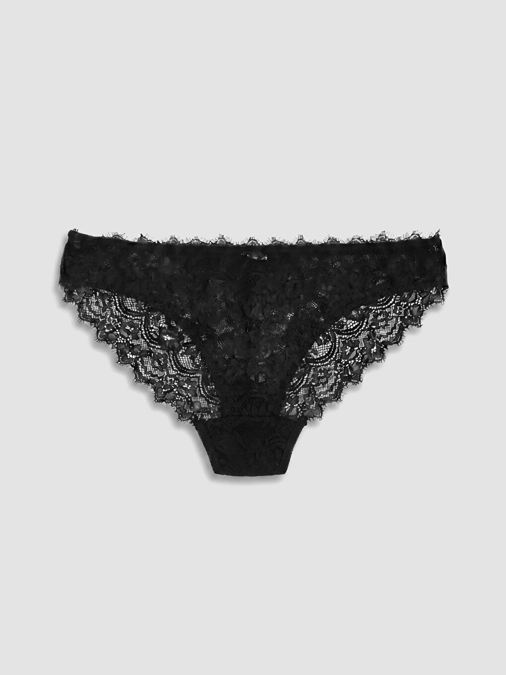 Siyah Dantelli Bikini Külot