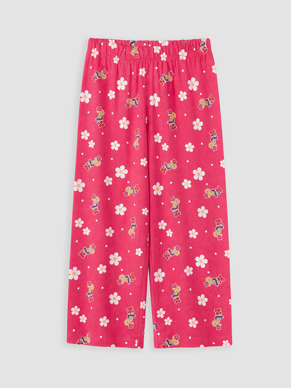 Ekru Niloya Baskılı Kız Çocuk Şortlu Pijama Takımı-4