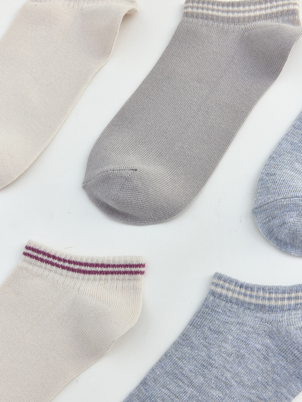 Striped Boys' Trainer Socks 5 Pack-1