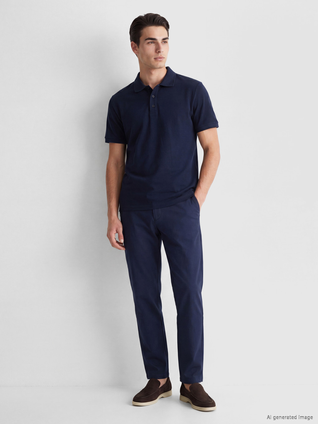 T-shirt Homme À Col Polo-1