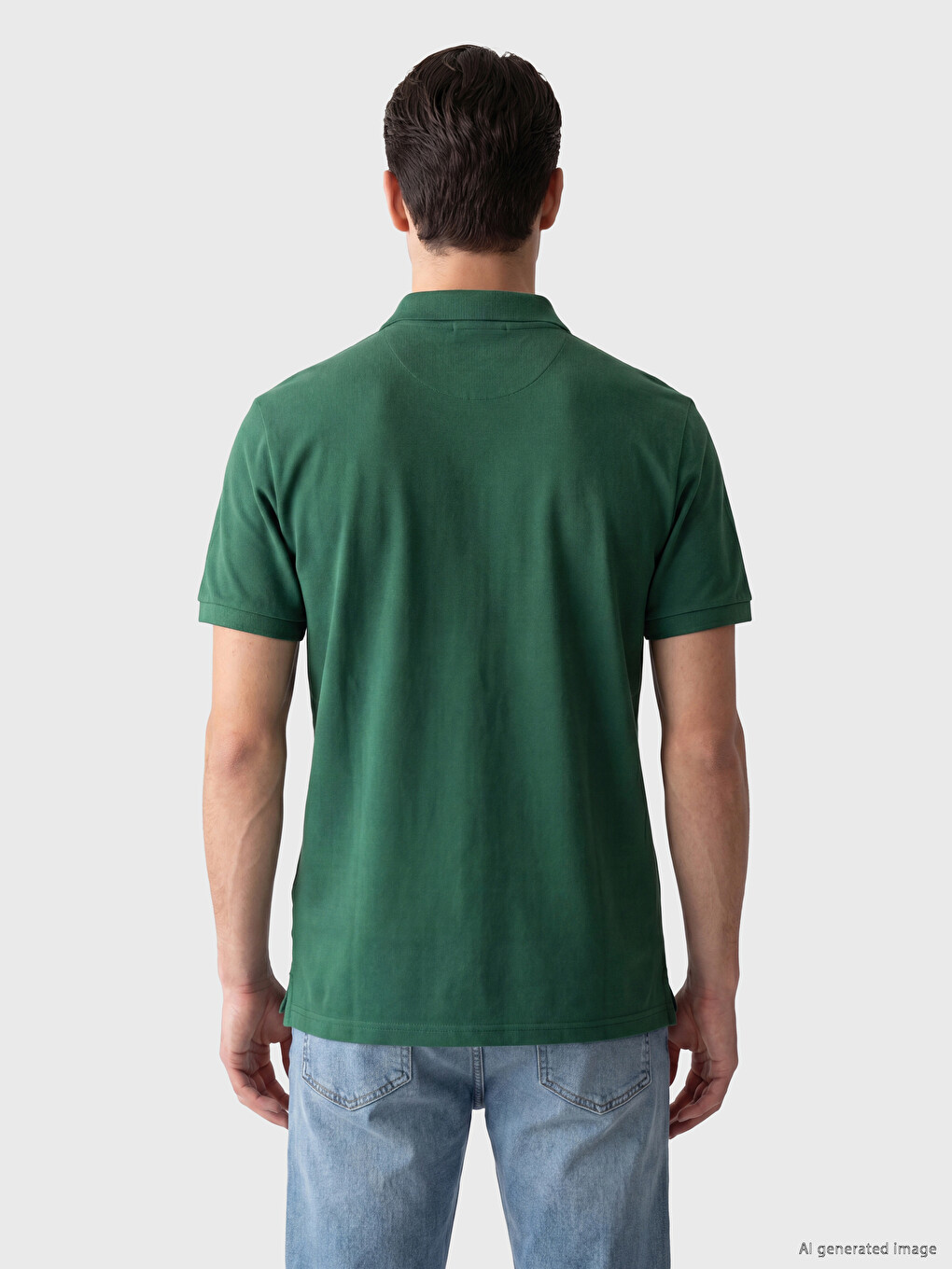 Polo Collar Standard Fit Men's T-shirt-3