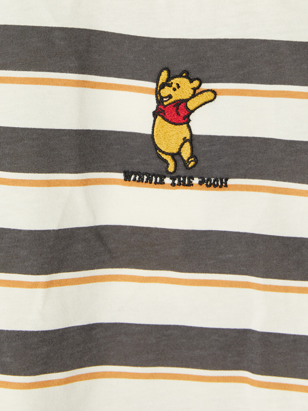 Ekru Winnie the Pooh Nakışlı Erkek Bebek Takım-2