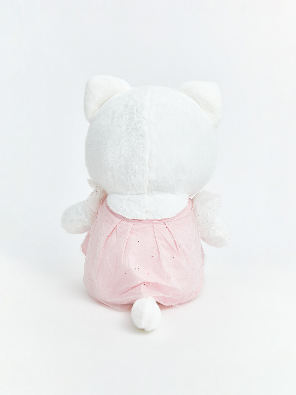 Bow Dressed Cat Figure Plush Toy-2