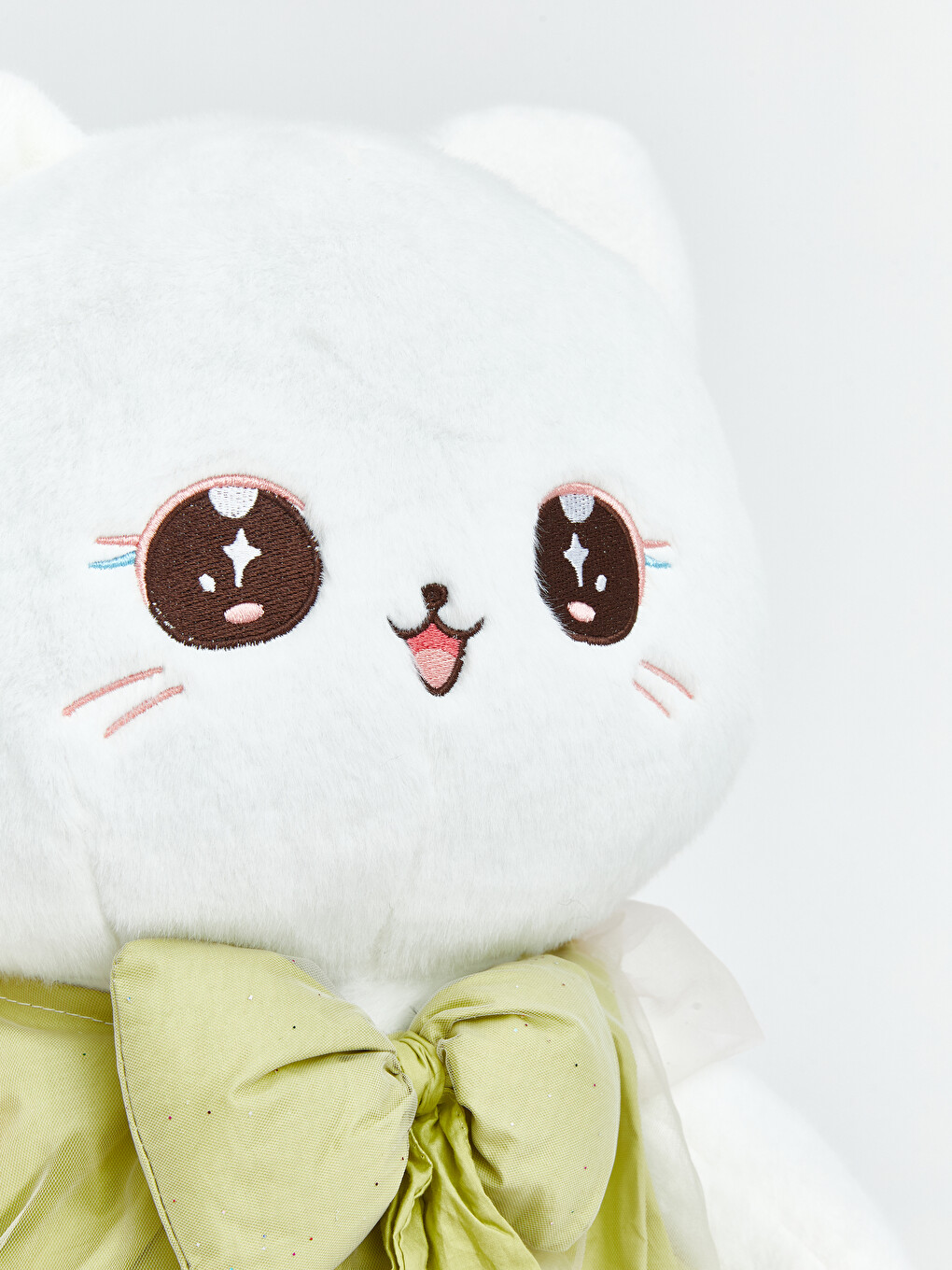 Bow Dressed Cat Figure Plush Toy-7