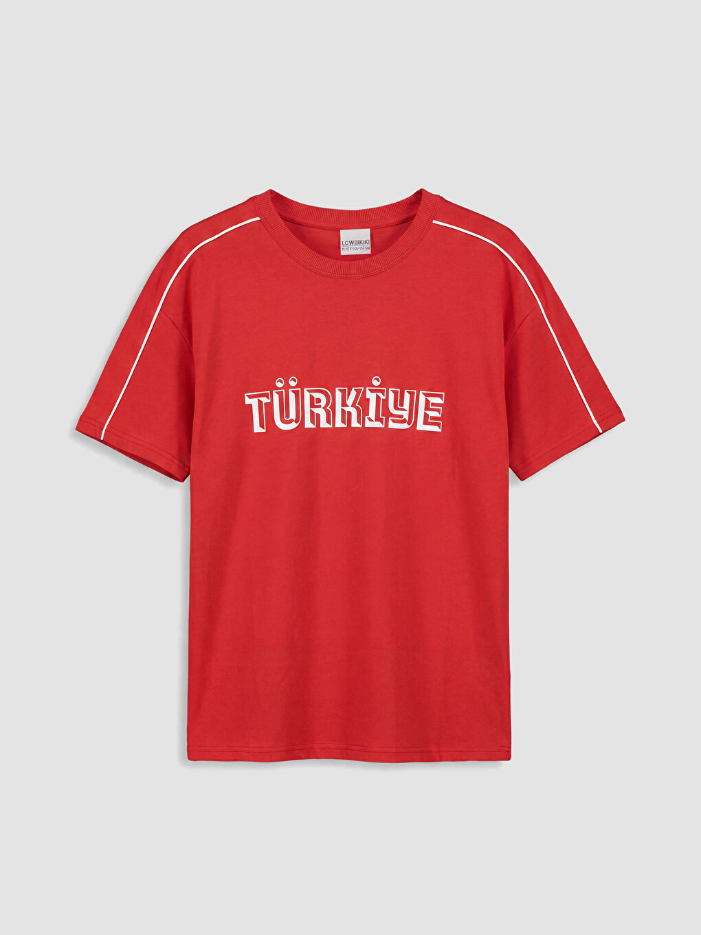 Kırmızı Türkiye Baskılı Erkek Çocuk Tişört-1