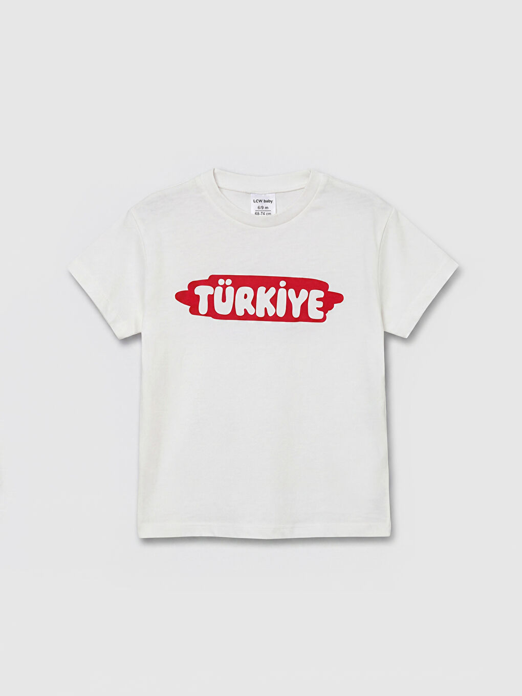 Ekru Türkiye Baskılı Erkek Bebek Tişört