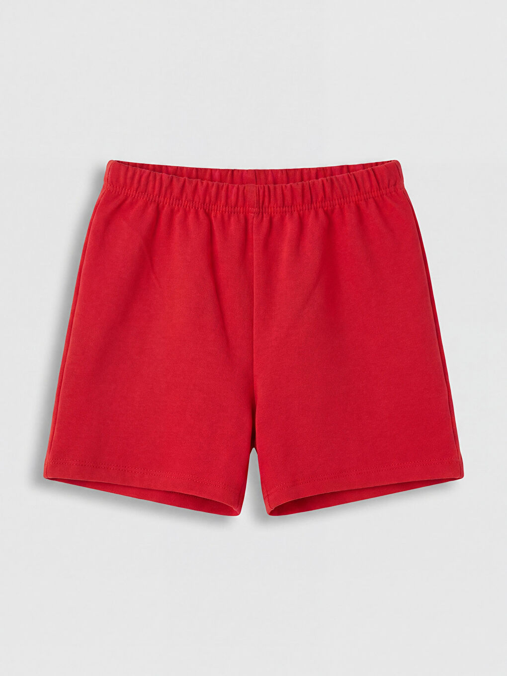 Kırmızı Beli Lastikli Erkek Bebek Şort
