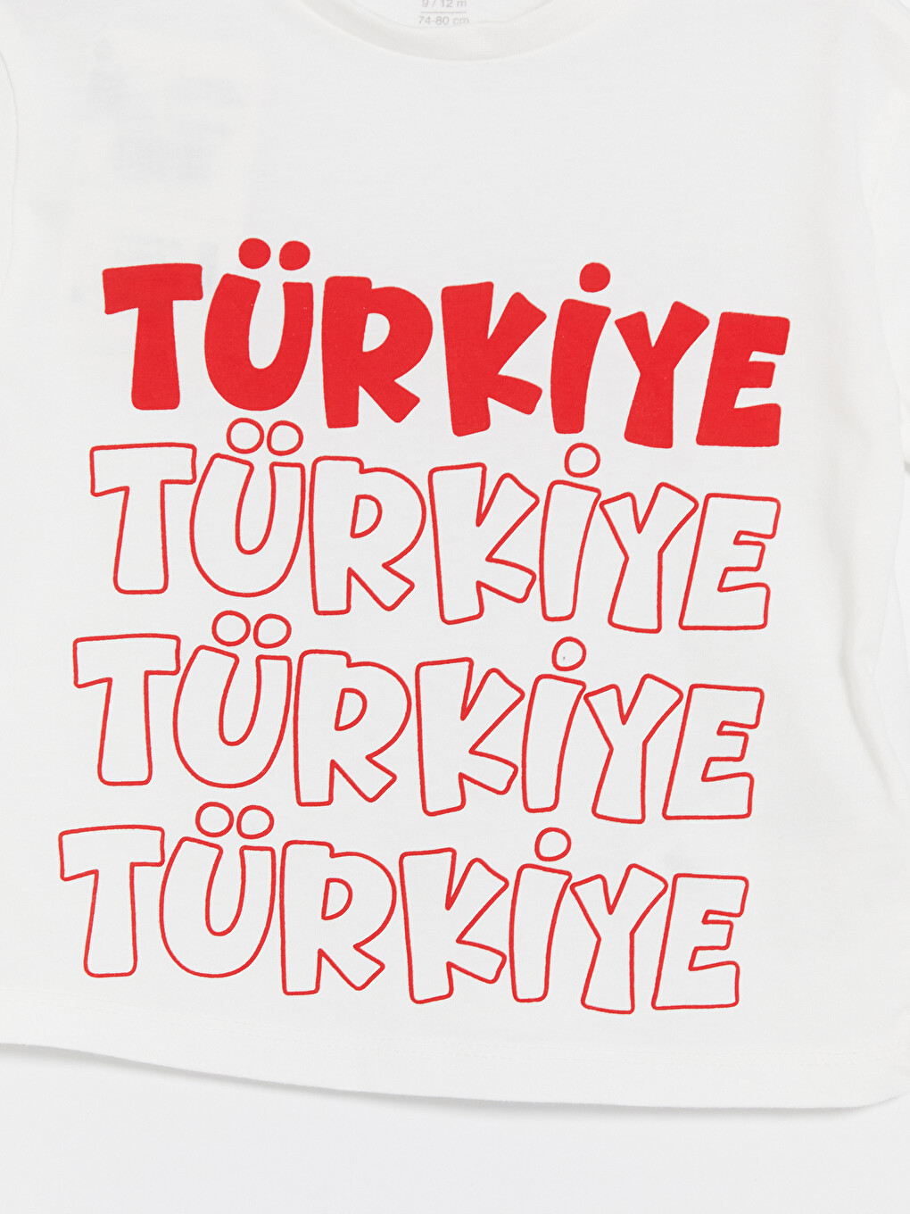 Ekru Türkiye Baskılı Erkek Bebek Tişört-1