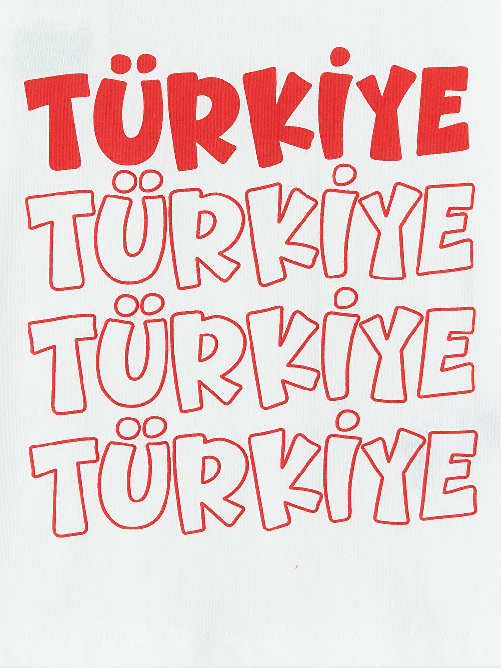 Ekru Türkiye Baskılı Erkek Bebek Şortlu Takım-5