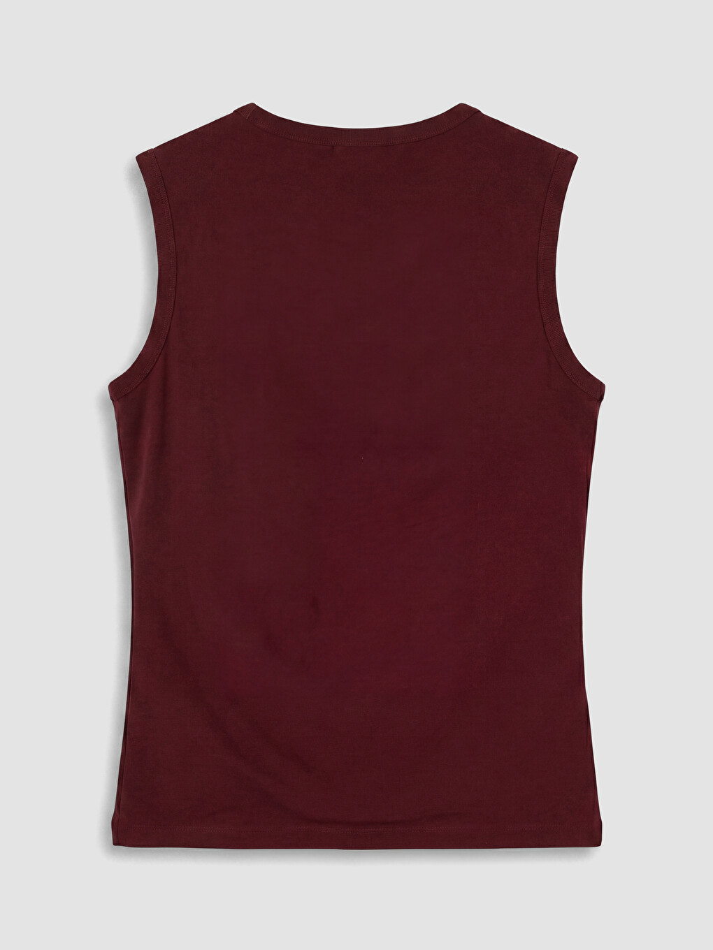 Bordo Bisiklet Yaka Büzgülü Bluz-2