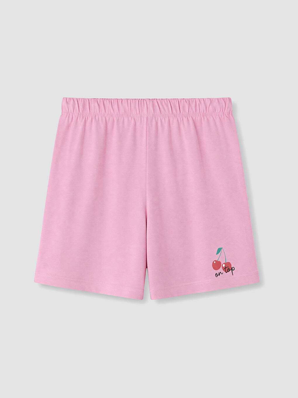 Femër Roze Pizhama Të Poshtme-4