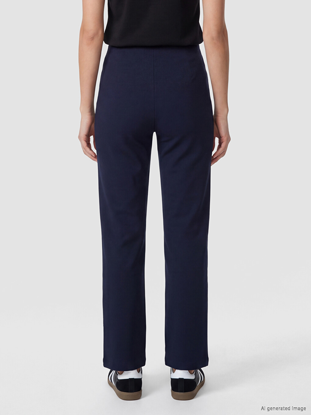 Elastični Struk Mekani Dodir Ženske Pantalone-3