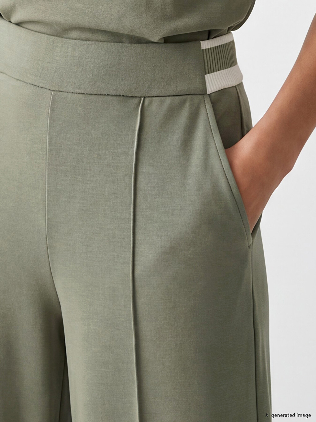 Elastic Waist Soft Touch Women's Sweatpants-2