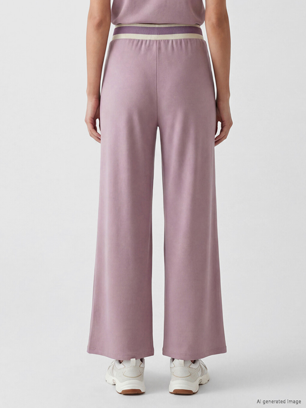 Elastic Waist Soft Touch Women's Sweatpants-1