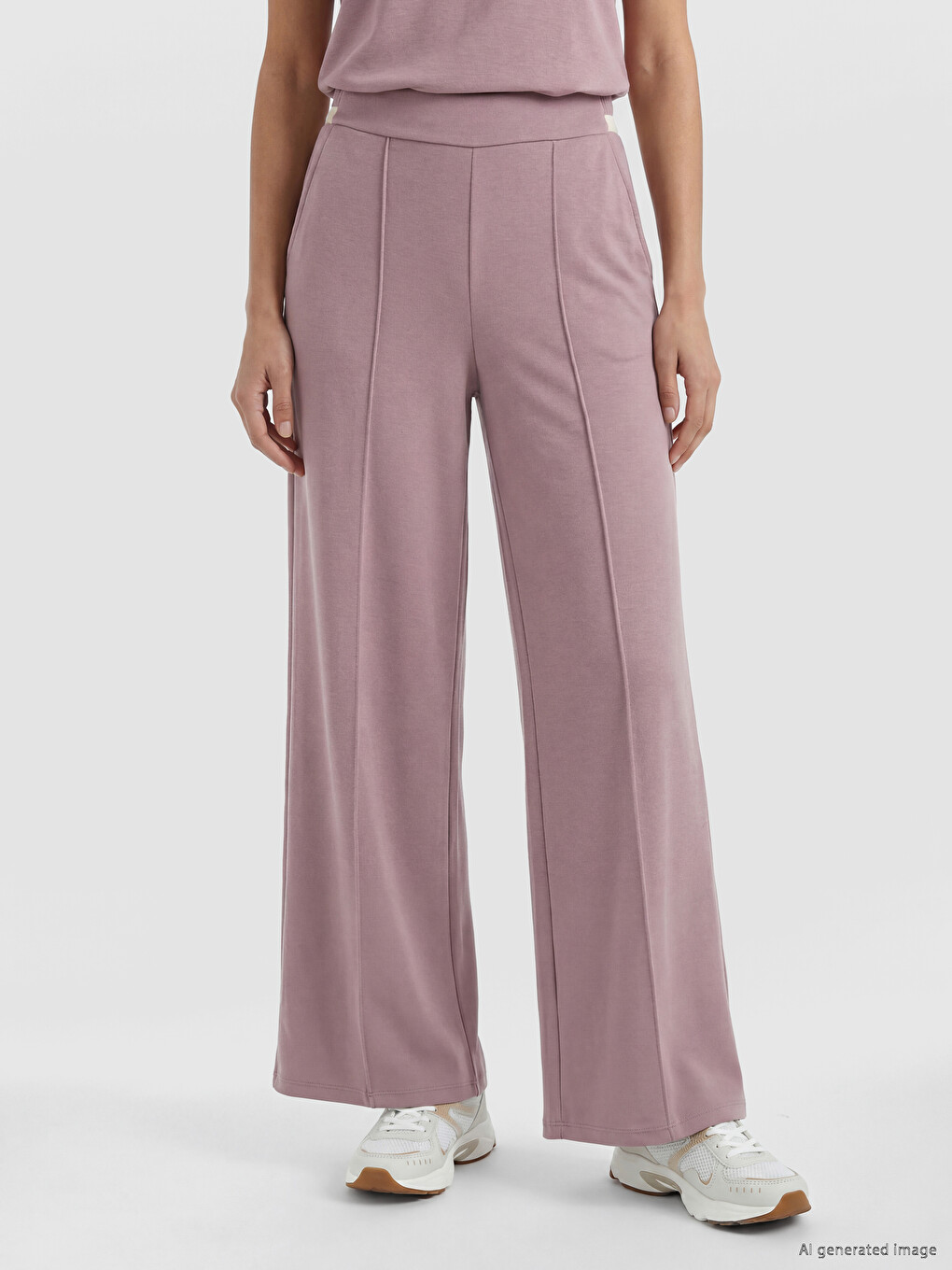 Elastic Waist Soft Touch Women's Sweatpants-3