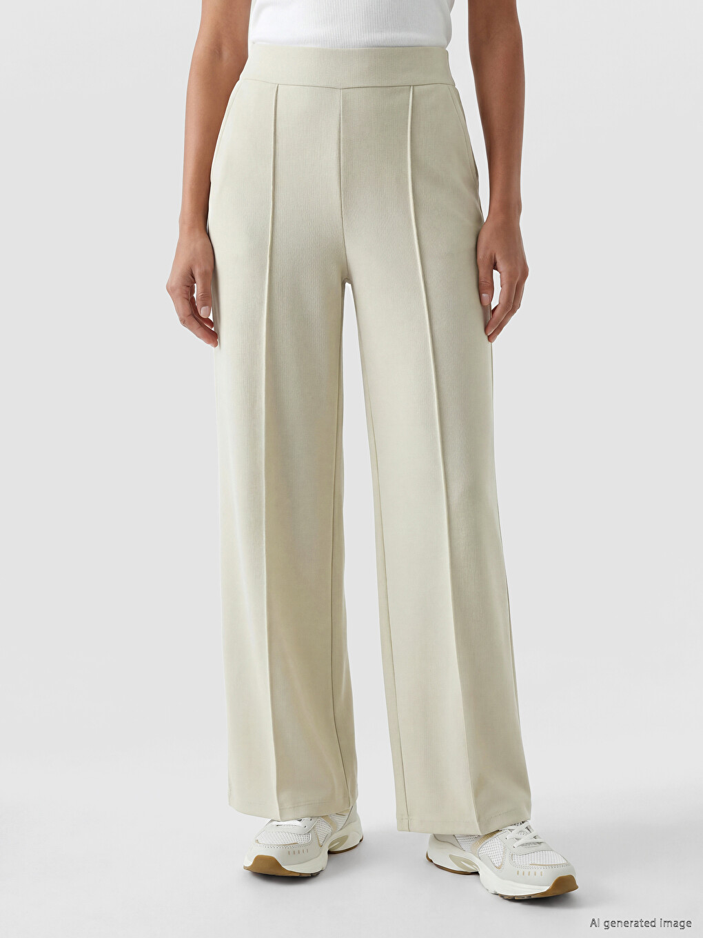 Elastic Waist Soft Touch Women's Sweatpants-1