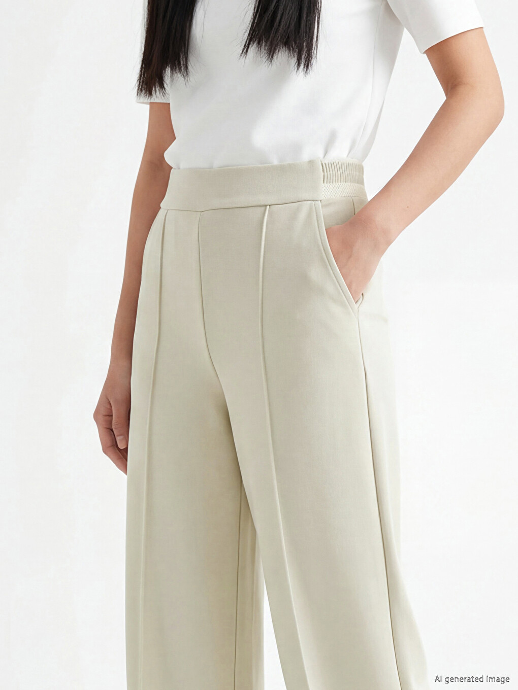 Elastic Waist Soft Touch Women's Sweatpants-2