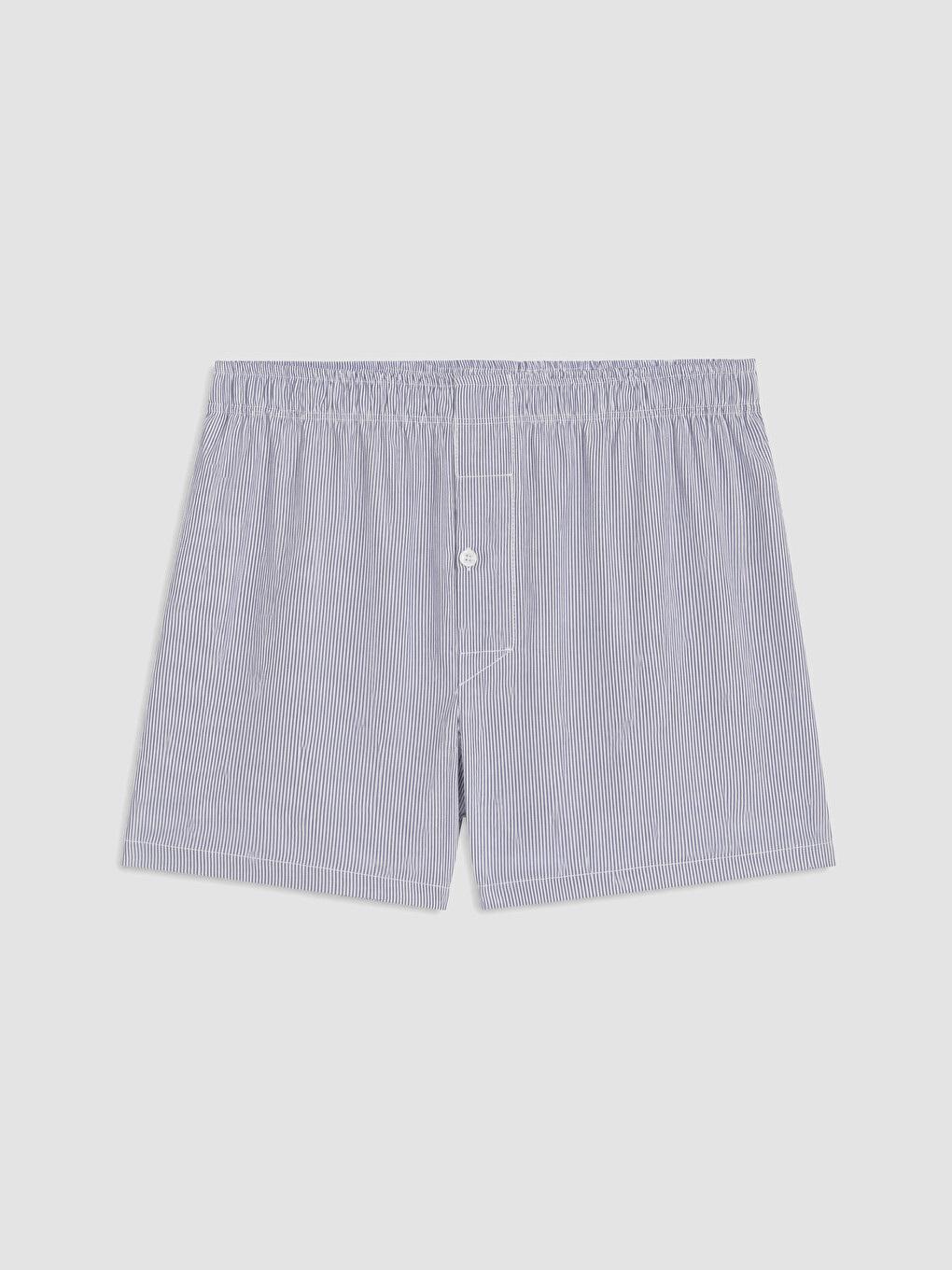Lacivert Relax Fit Çizgili Erkek Boxer 2'li-1