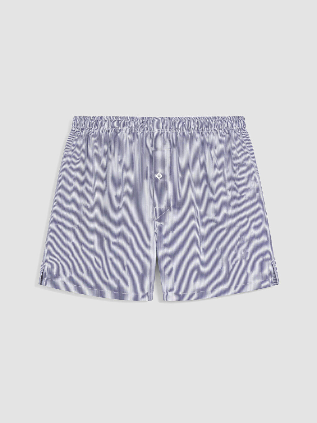 Lacivert Relax Fit Çizgili Erkek Boxer 2'li-3