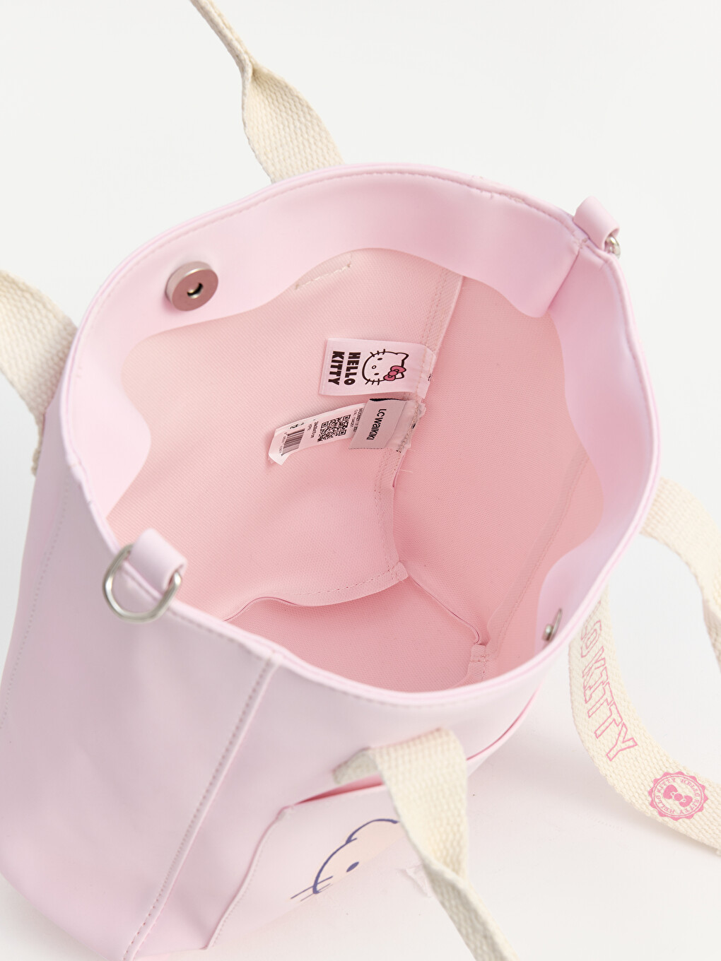 Pembe Hello Kitty Baskılı Kız Çocuk Omuz Çantası-2