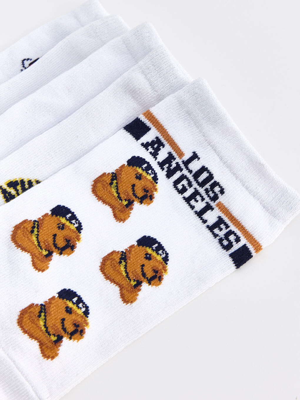 Karışık Desenli Erkek Çocuk Patik Çorap 5'li-6