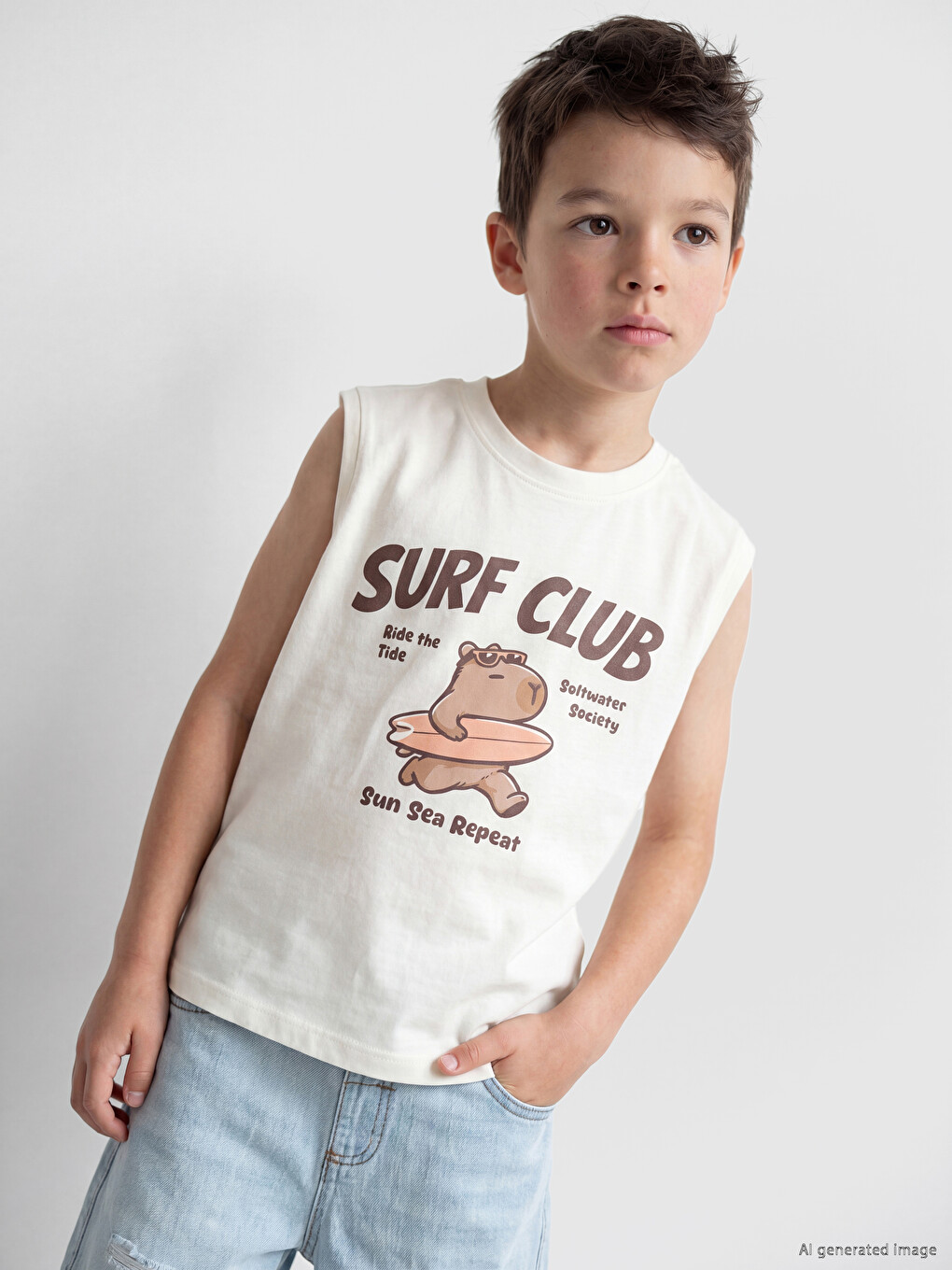 Printed Boys' Tank Top