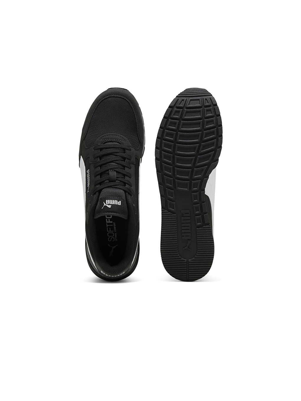 Siyah St Runner V4 Mesh Erkek Spor Ayakkabı-5