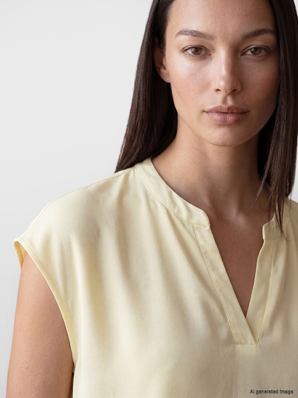 Notch Neck Women's T-shirt-2