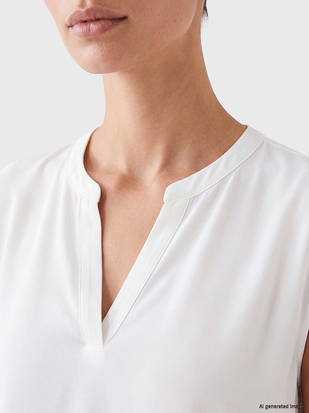 Notch Neck Women's T-shirt-2