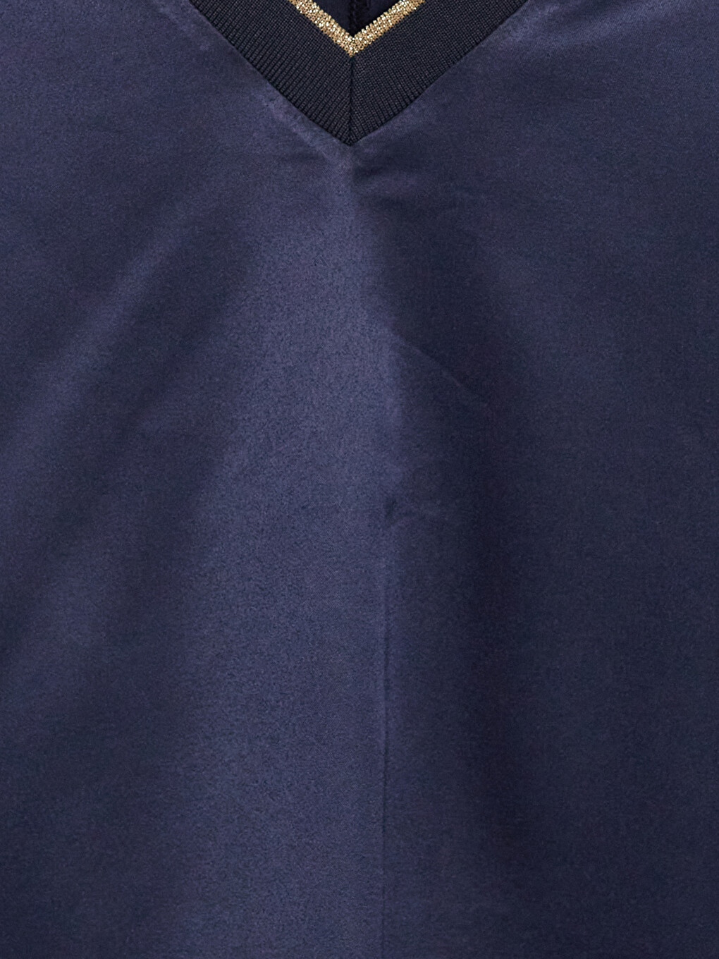 Bluzë Oversize Me Jakë Në Formë V-je Për Gra-6