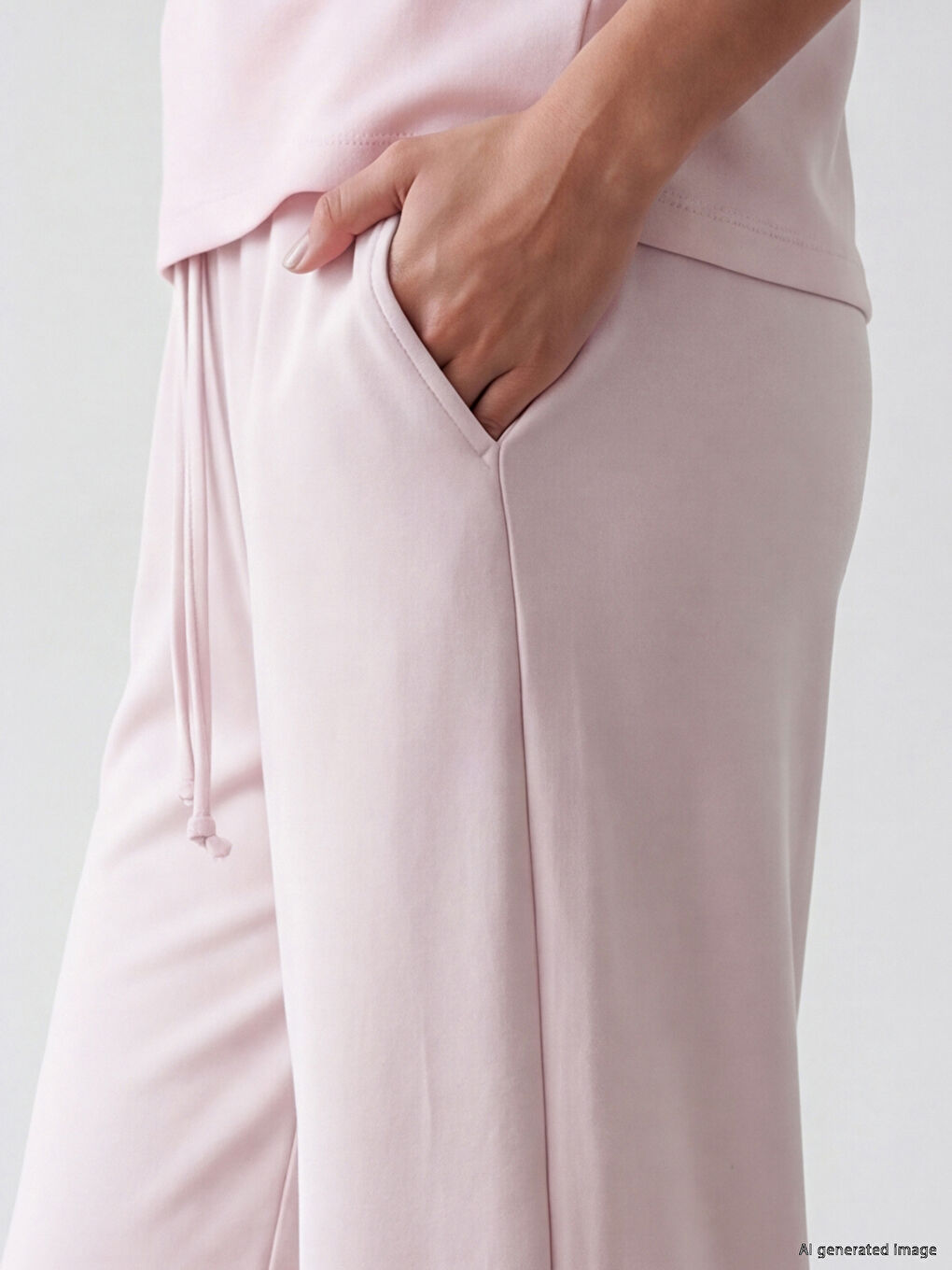 Pembe Soft Touch Kadın Eşofman Altı-2