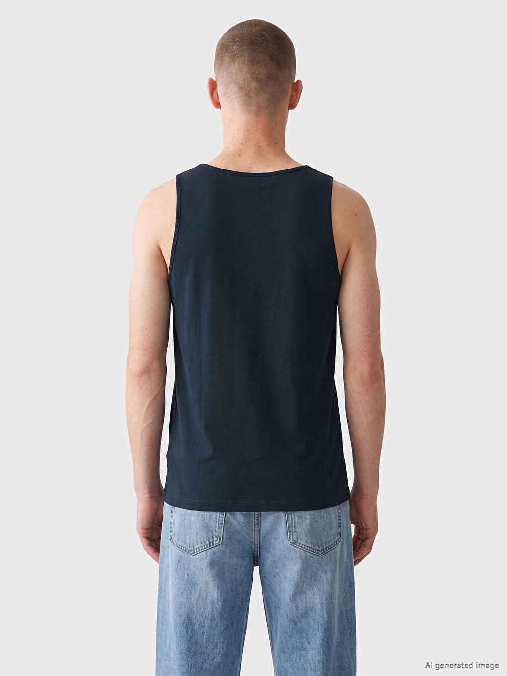 Crew Neck California Printed Men's Sleeveless T-shirt-3