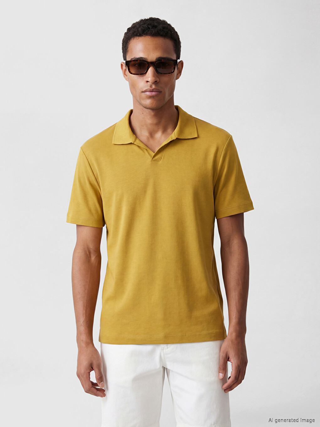Polo Collar Men's T-shirt-1