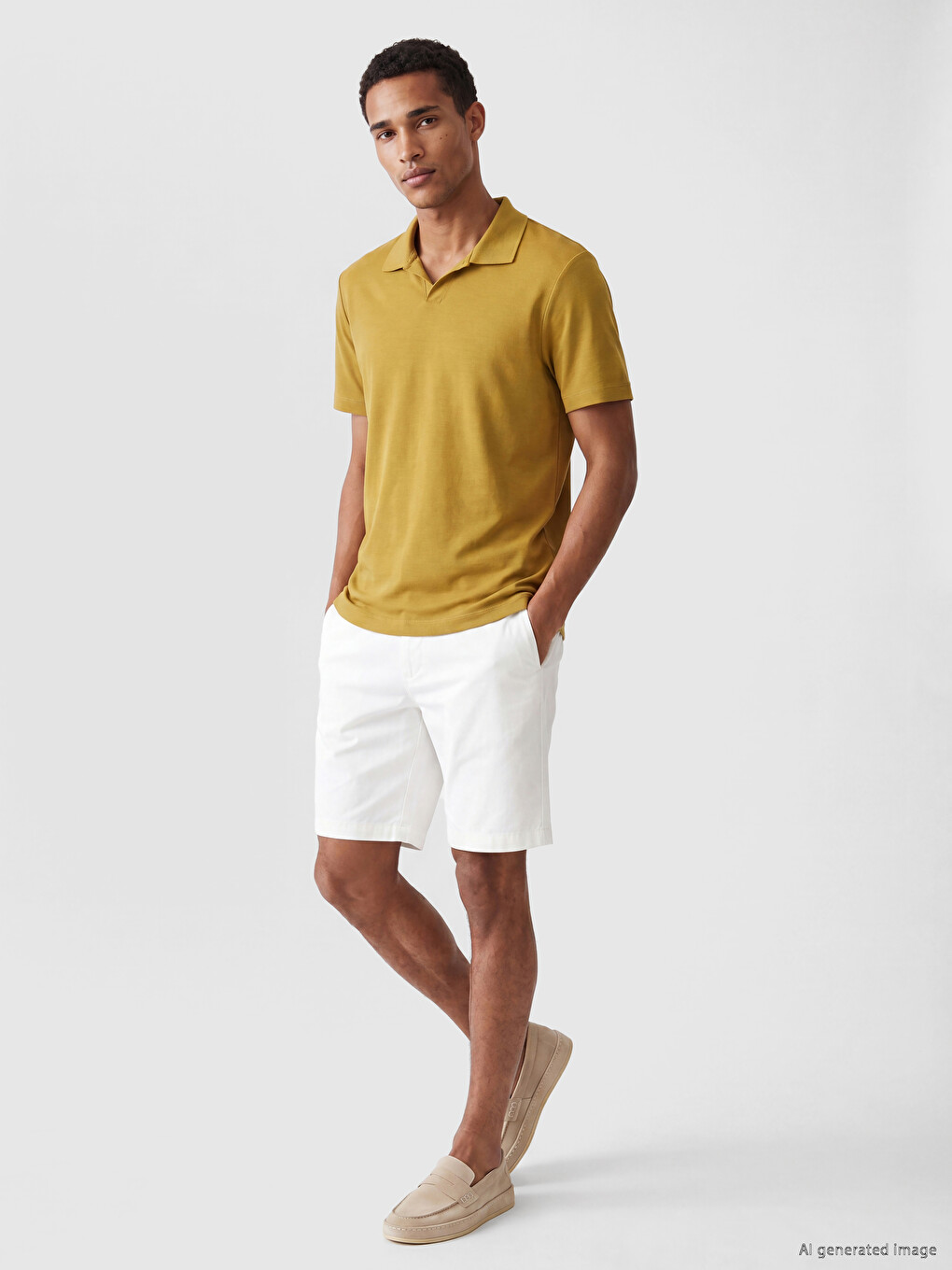 Polo Collar Men's T-shirt-2