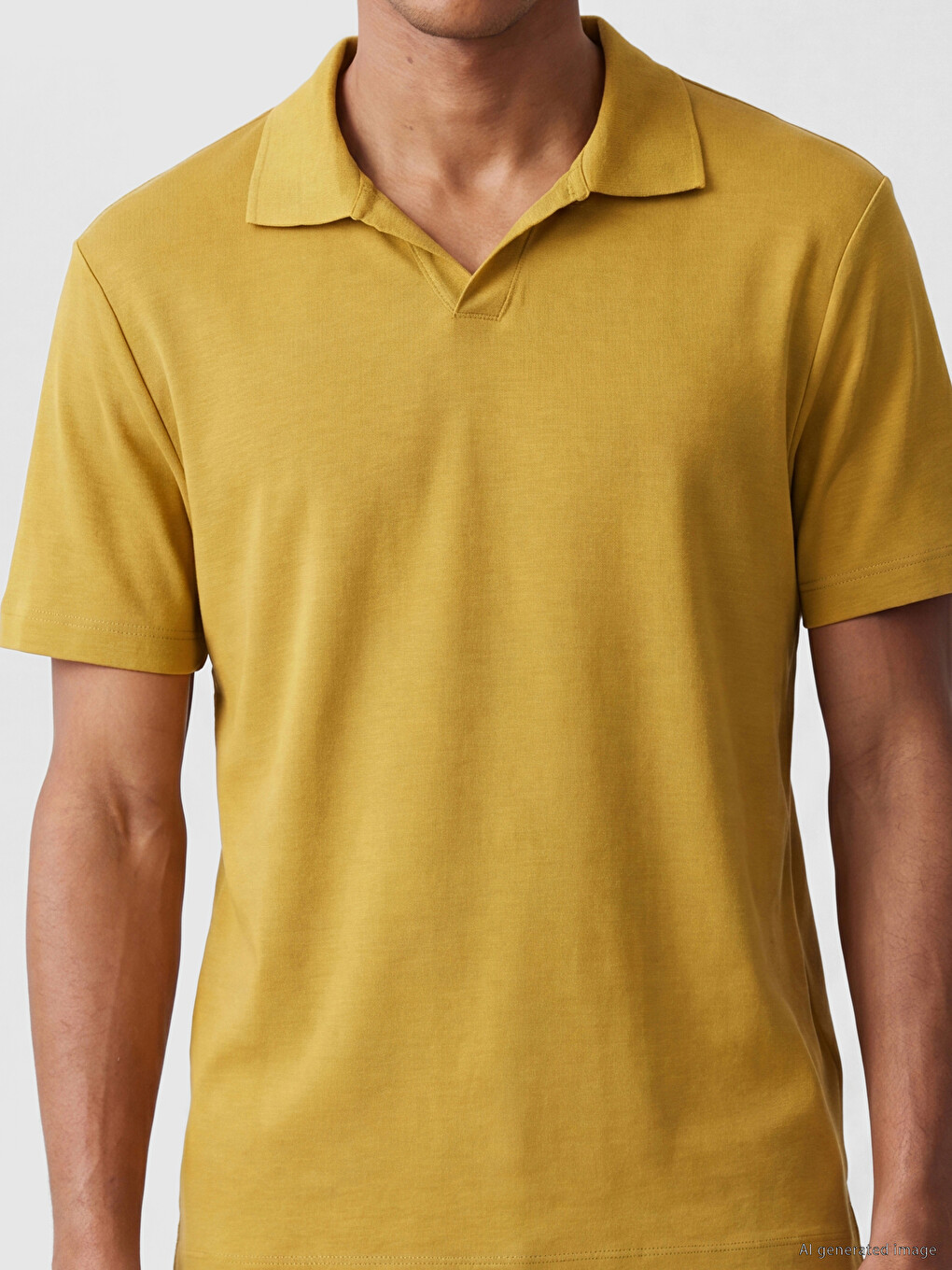Polo Collar Men's T-shirt-3