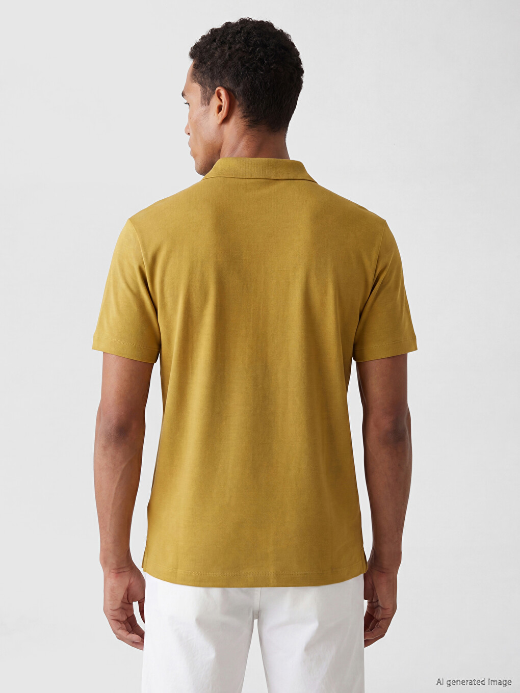 Polo Collar Men's T-shirt-4