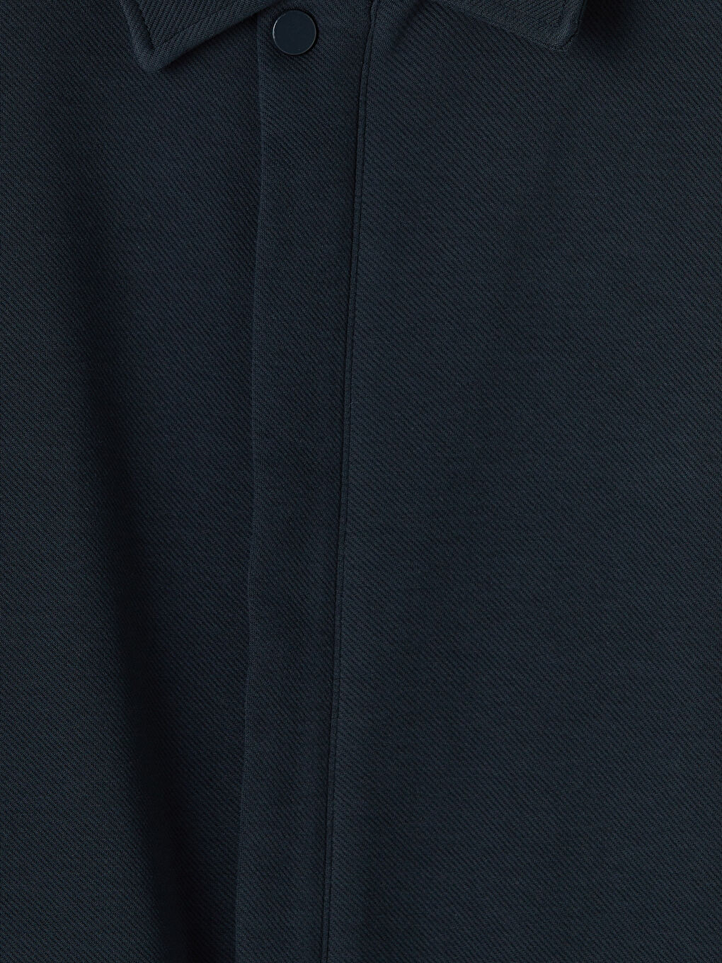 Lacivert Polo Yaka Erkek Fermuarlı Sweatshirt-2