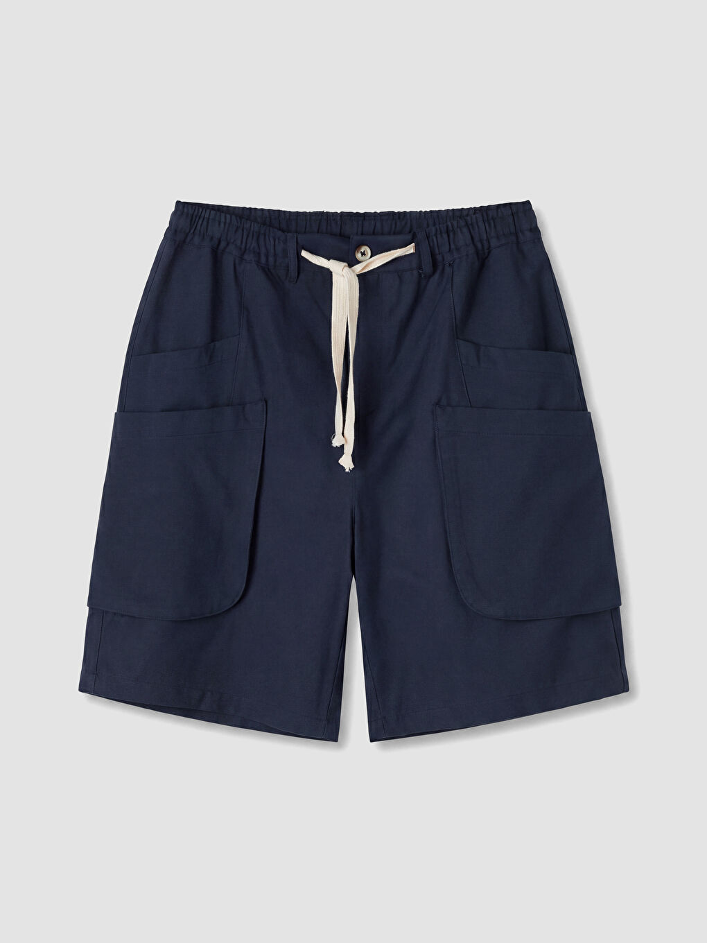 Lacivert Regular Fit Erkek Kargo Şort