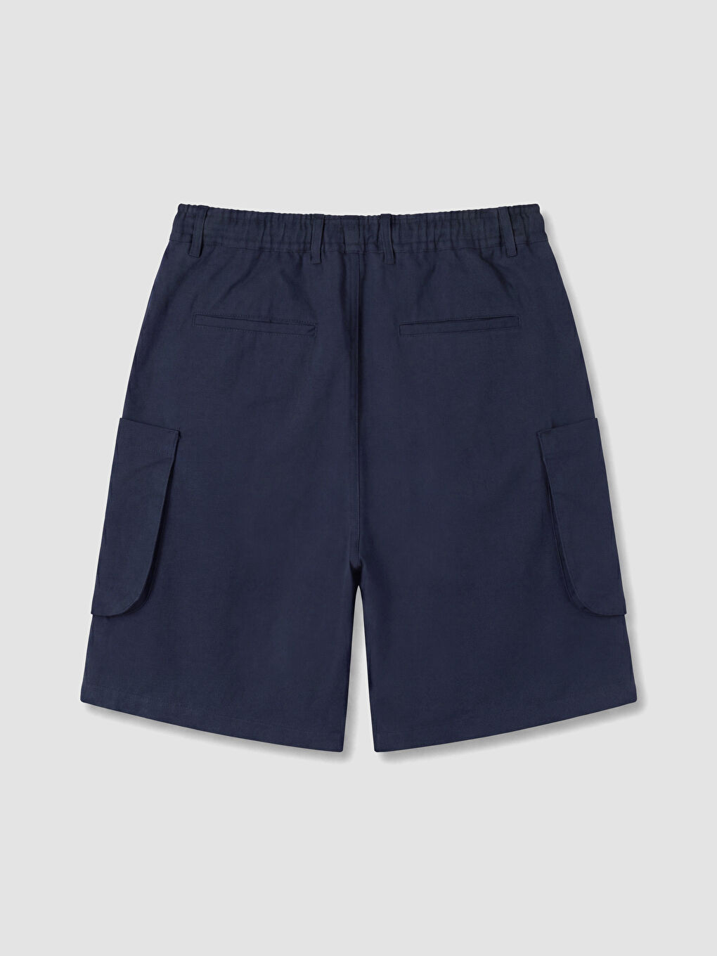 Lacivert Regular Fit Erkek Kargo Şort-2