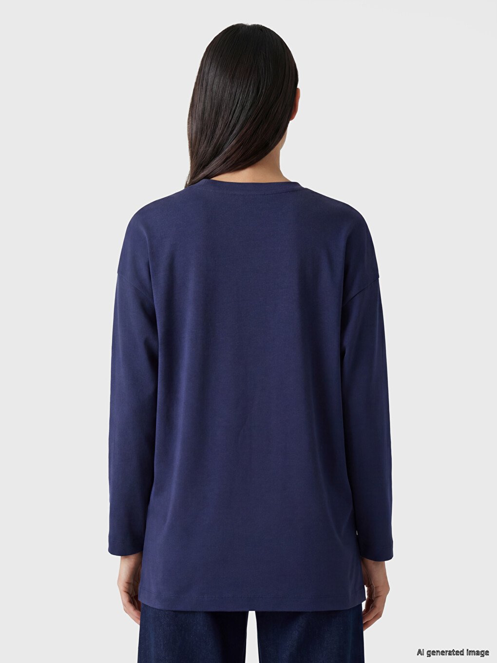 Crew Neck Soft Touch Embellished Blouse-3
