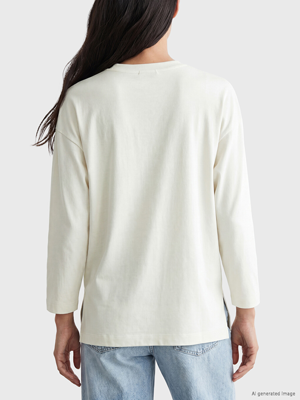 Rhinestone Embellished Soft Touch Women's Tunic-3